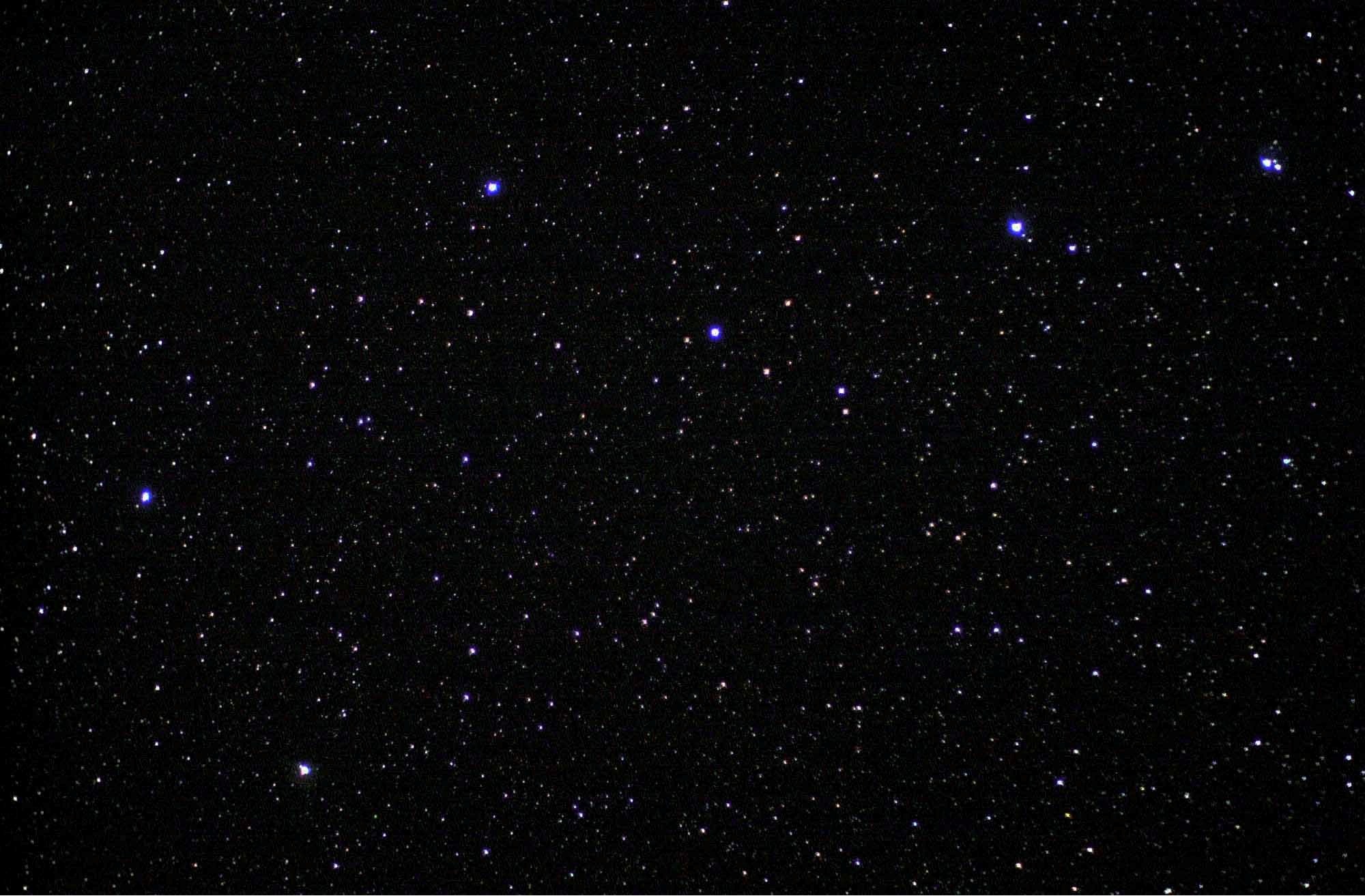 Stars in a dark sky